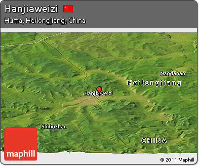 Satellite Panoramic Map of Hanjiaweizi