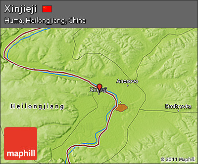 Physical 3D Map of Xinjieji