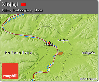 Physical 3D Map of Xinjieji