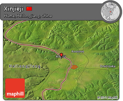 Satellite 3D Map of Xinjieji