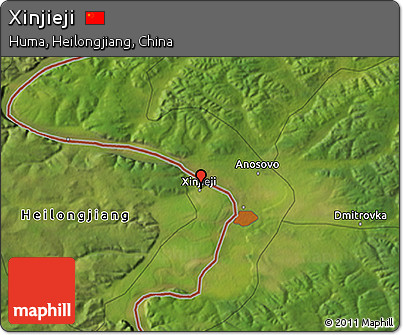 Satellite 3D Map of Xinjieji