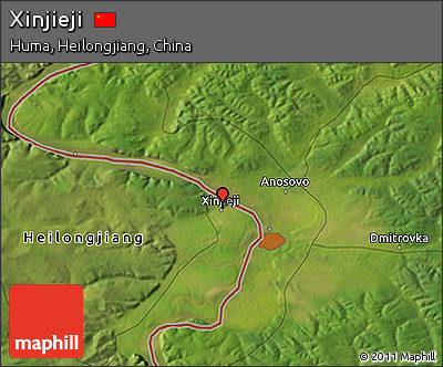 Satellite 3D Map of Xinjieji