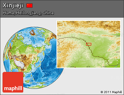 Physical Location Map of Xinjieji