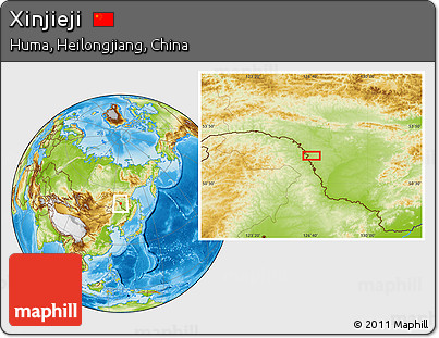 Physical Location Map of Xinjieji