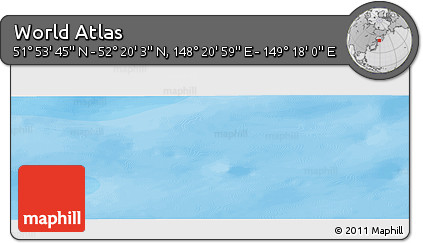 Political Panoramic Map of the Area around 52° 6' 54" N, 148° 49' 29" E