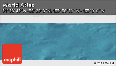 Satellite Panoramic Map of the Area around 52° 6' 54" N, 155° 28' 29" W