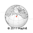Outline Map of the Area around 52° 6' 54" N, 163° 7' 30" W, rectangular outline