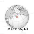 Outline Map of the Area around 52° 6' 54" N, 173° 28' 29" E, rectangular outline