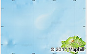 Physical Map of the area around 52° 6' 54" N, 179° 16' 30" E