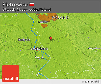 Physical 3D Map of Piotrowice