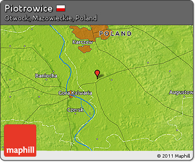 Physical 3D Map of Piotrowice