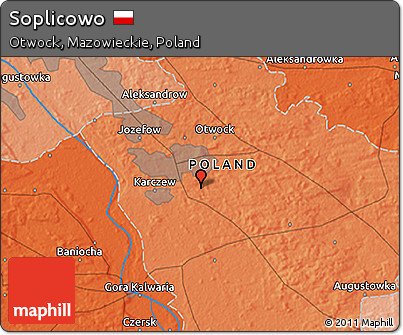 Political 3D Map of Soplicowo