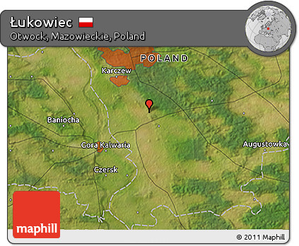 Satellite 3D Map of Łukowiec