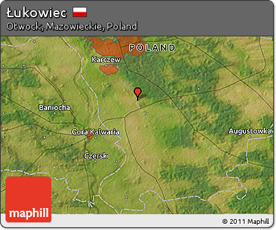 Satellite 3D Map of Łukowiec