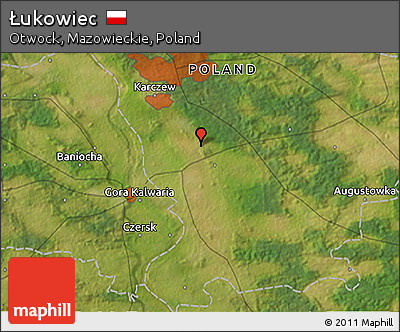 Satellite 3D Map of Łukowiec