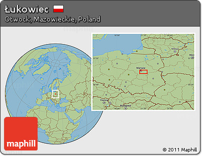 Savanna Style Location Map of Łukowiec