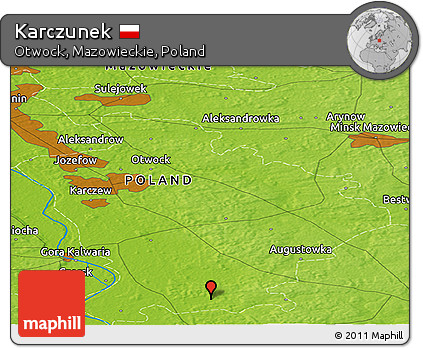 Physical Panoramic Map of Karczunek