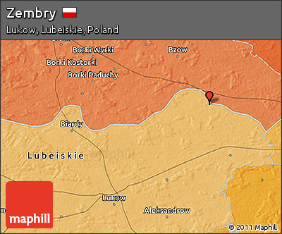Political 3D Map of Zembry