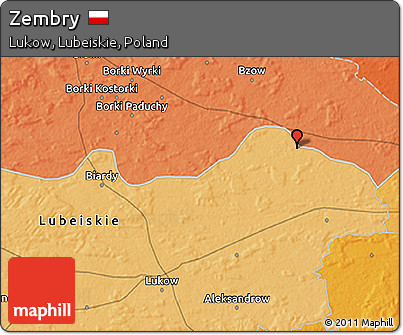 Political 3D Map of Zembry