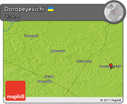 Physical 3D Map of Doropeyevichi
