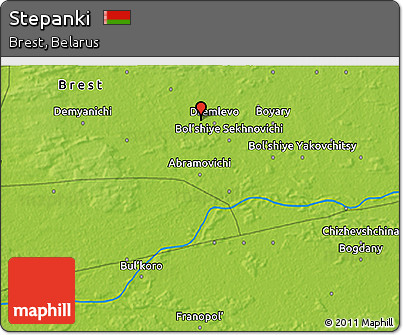 Physical 3D Map of Stepanki