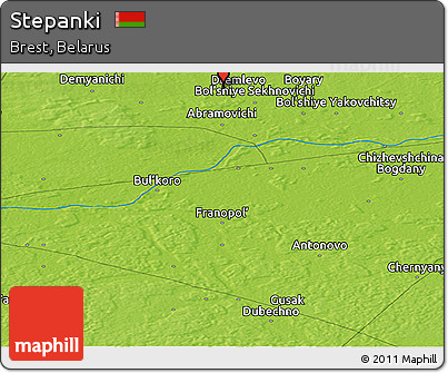 Physical Panoramic Map of Stepanki