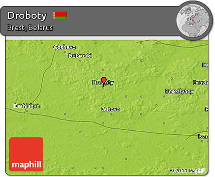 Physical 3D Map of Droboty