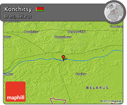 Physical 3D Map of Konchitsy