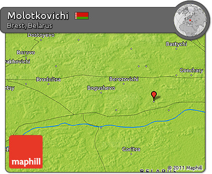 Physical 3D Map of Molotkovichi