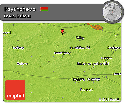 Physical 3D Map of Psyshchevo