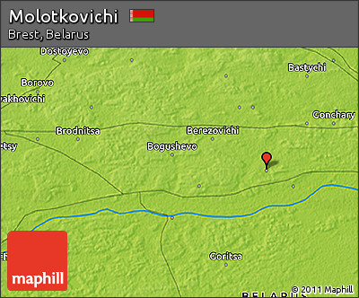 Physical 3D Map of Molotkovichi
