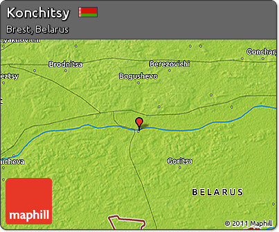 Physical 3D Map of Konchitsy