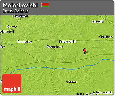 Physical 3D Map of Molotkovichi