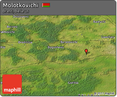 Satellite 3D Map of Molotkovichi