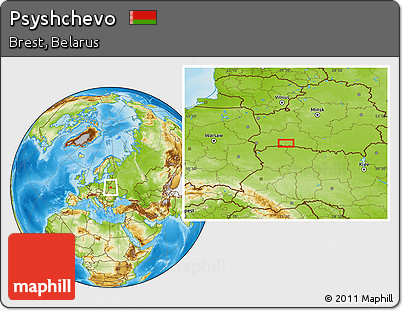 Physical Location Map of Psyshchevo