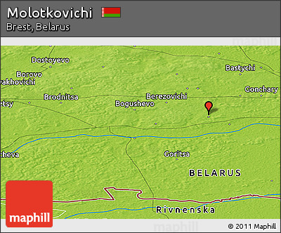 Physical Panoramic Map of Molotkovichi