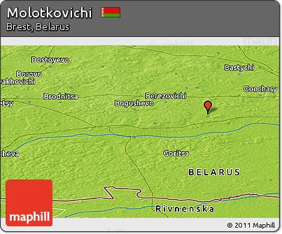 Physical Panoramic Map of Molotkovichi