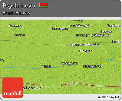 Physical Panoramic Map of Psyshchevo