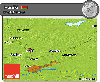 Physical 3D Map of Ivaniki