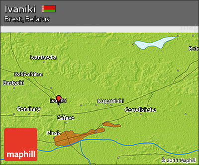 Physical 3D Map of Ivaniki