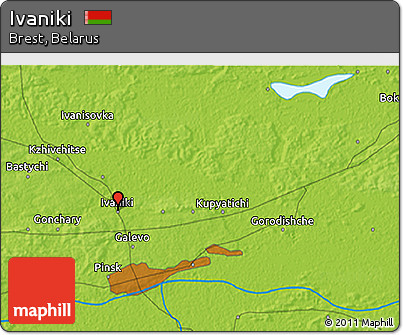 Physical 3D Map of Ivaniki