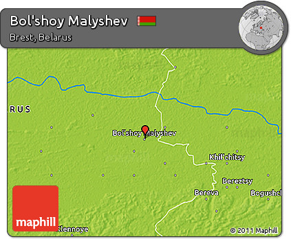 Physical 3D Map of Bol'shoy Malyshev
