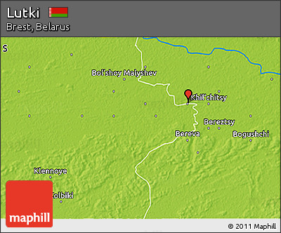 Physical 3D Map of Lutki
