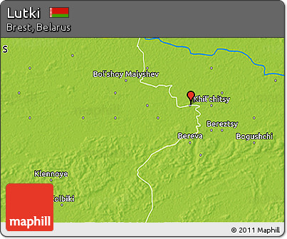 Physical 3D Map of Lutki