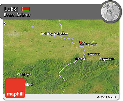 Satellite 3D Map of Lutki