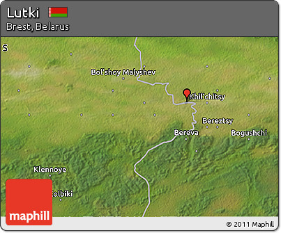 Satellite 3D Map of Lutki