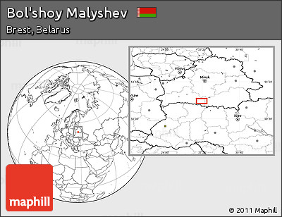 Blank Location Map of Bol'shoy Malyshev