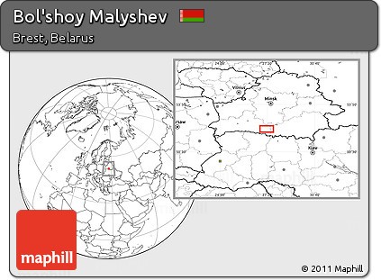 Blank Location Map of Bol'shoy Malyshev