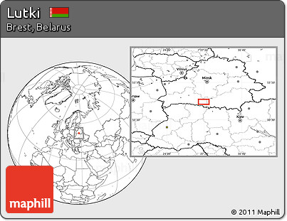 Blank Location Map of Lutki