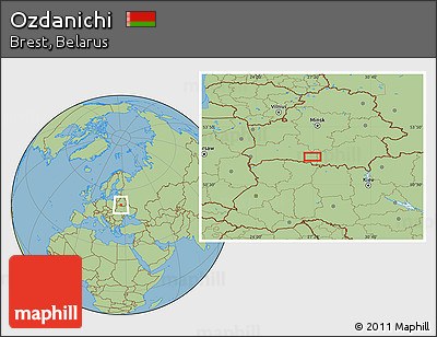 Savanna Style Location Map of Ozdanichi